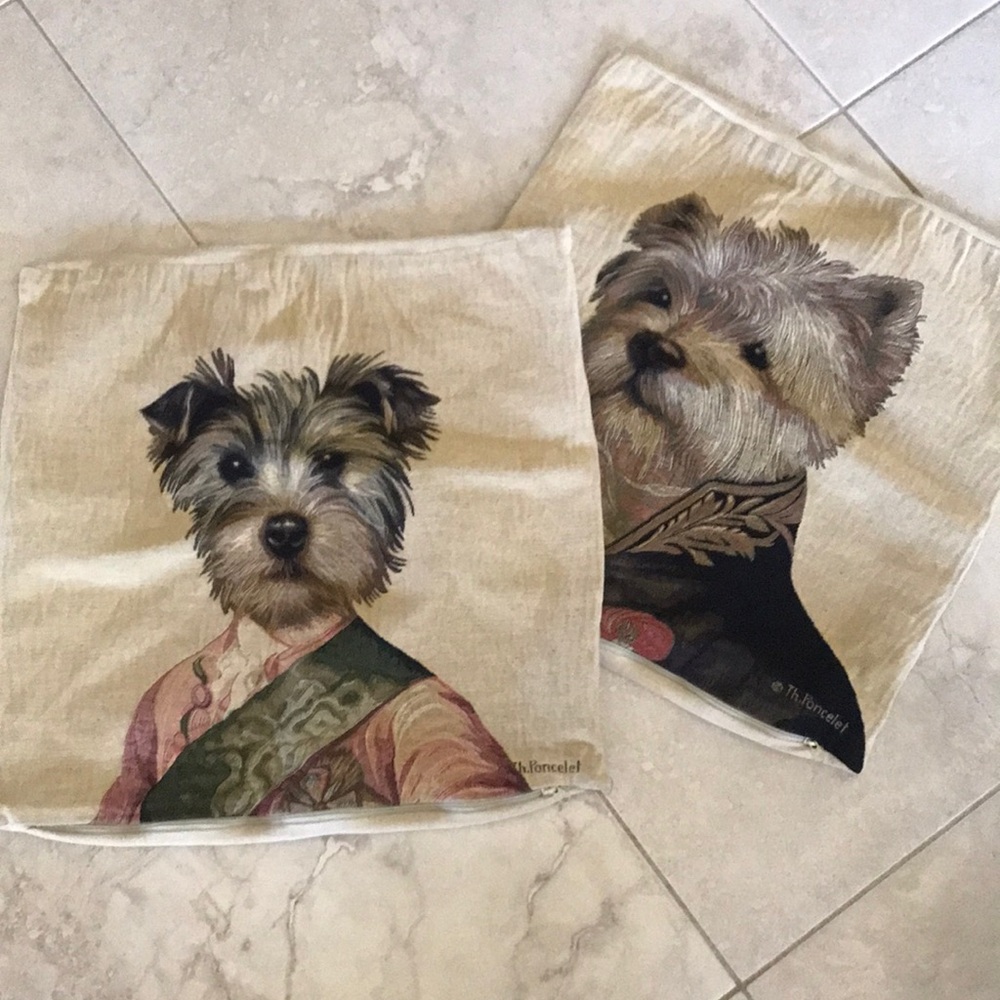 Charming Dog Print Accent Cushion covers